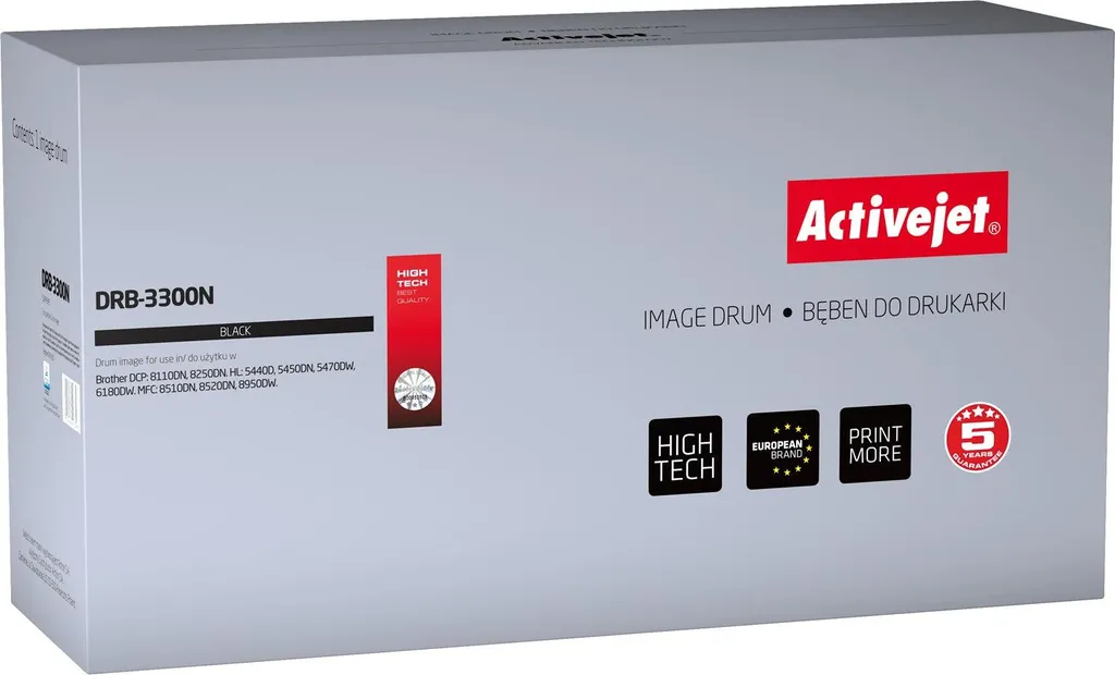 Unité de tambour noir Activejet DRB-3300N compatible Brother DR-3300