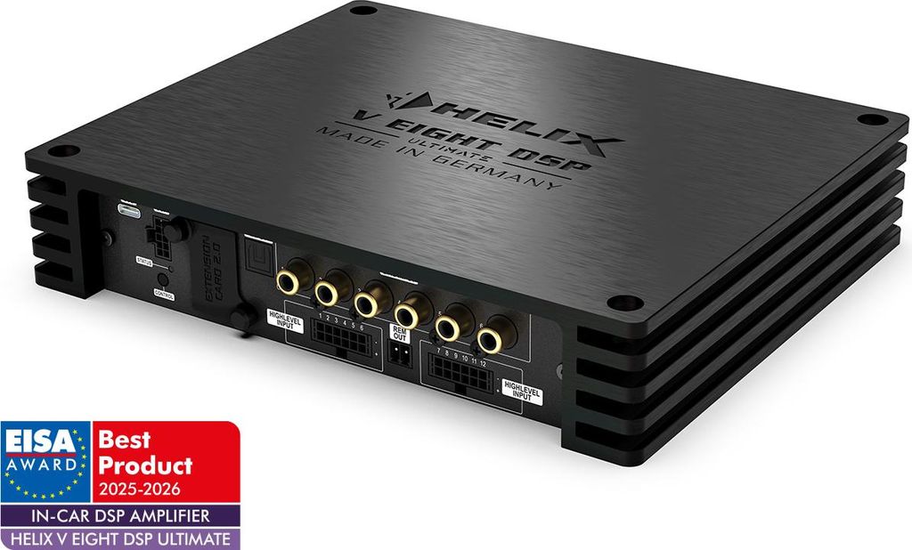 HELIX NEXT V EIGHT DSP ULTIMATE | 8-Kanal Verstärker | 14 DSP-Kanäle