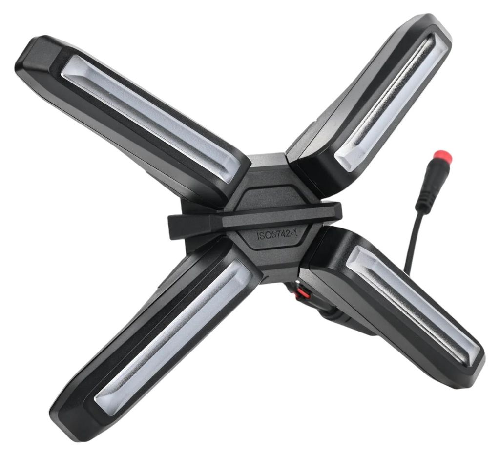 Ninebot, LED-X-Scheinwerfer für E-Scooter Ninebot ZT3 Pro mit Breiter Streuung, Schwarz