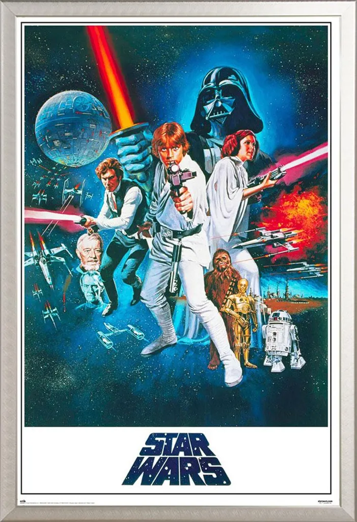 Affiche Star Wars Darth Vader Encadrée sous Verre Acrylique Shinsuke