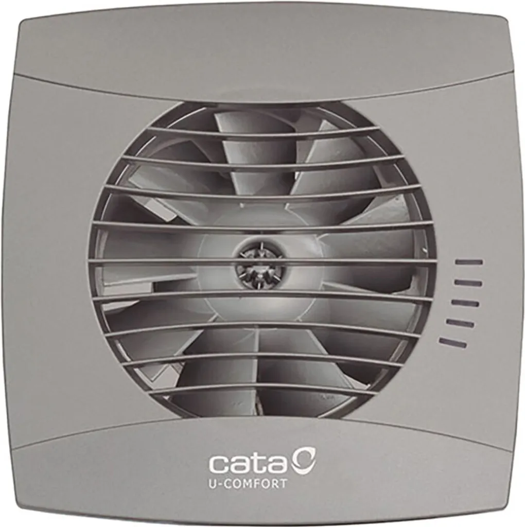 Fini la buée avec l'extracteur hygro Cata UC-10 Argent pour salle de bain