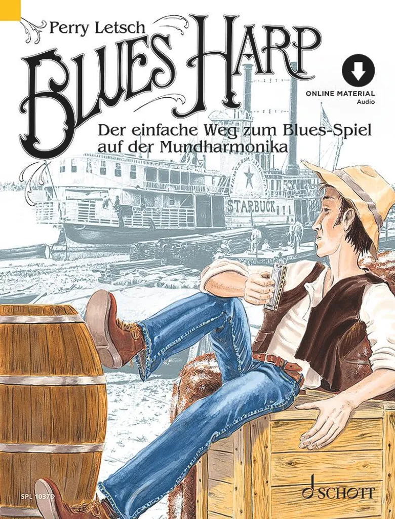 Blues Harp Harmonica avec Sommier en Doussié pour Sonorité Puissante