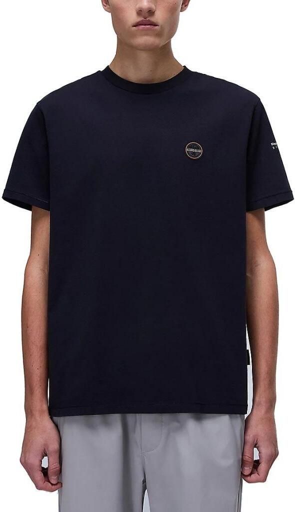 Napapijri Bio-Baumwoll T-Shirt mit Print und Logo : Größe - M Größe: M