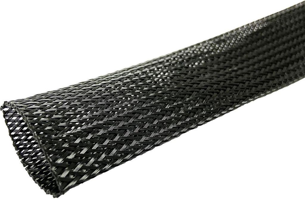 Microconnect CABLESLEEVE020-50B, Schwarz, Polyester, 1 Produktbild 