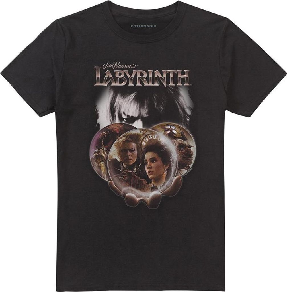 Labyrinth - T-Shirt für Herren/Damen Uni TV21880 (L) (Schwarz)