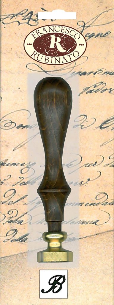 Rubinato Messingsiegel Alphabet, Holzgriff B Ø 20 mm, 9,5 cm, SB-Verpackung