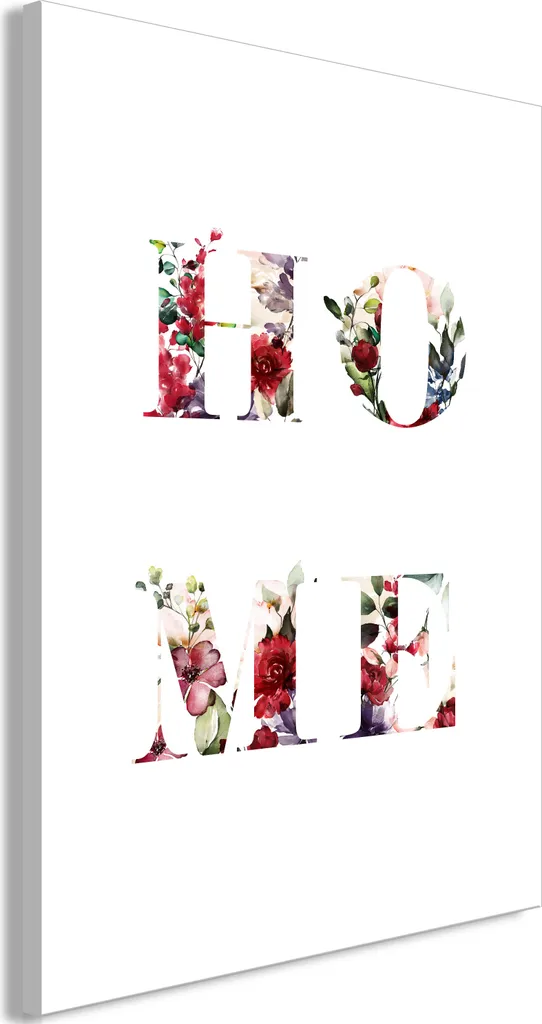 Quadro Casa in Fiori 40x60 cm - Stampa Artistica su Tela d'Arredo