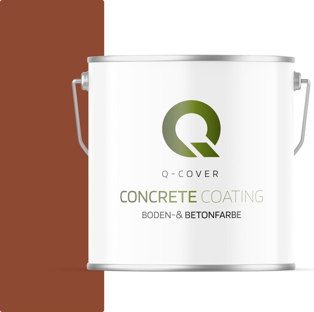 Bodenfarbe | Betonfarbe | Garagenboden | Bodenbeschichtung für Innen | Kellerfarbe Fußbodenfarbe Ziegelrot 5L