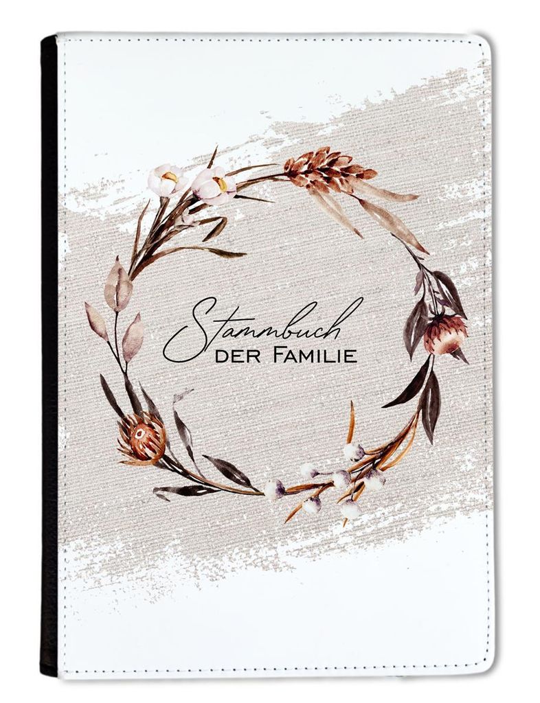 Familienstammbuch, Stammbuch A5 Boho Gold Braun Kreis Stammbuch der Familie, für Hochzeit