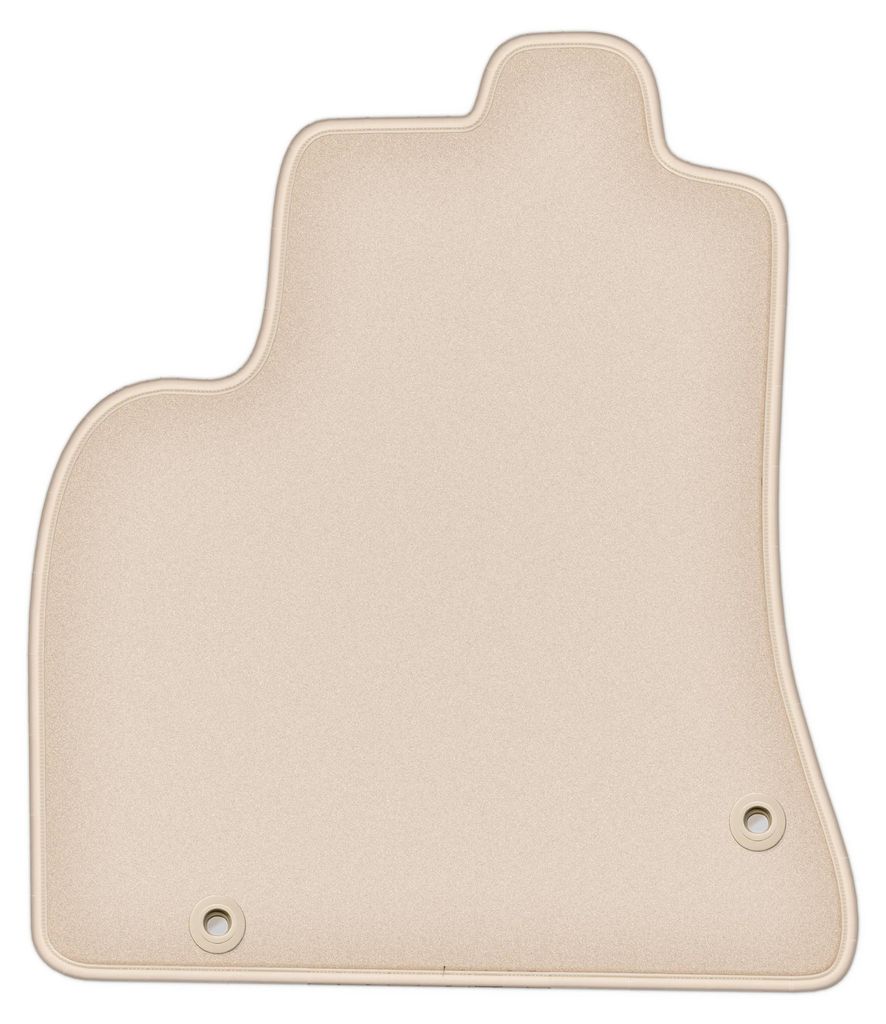 DURBAN Beige Velours-Fahrerfußmatte für Peugeot Partner II Tepee (2008-2018)