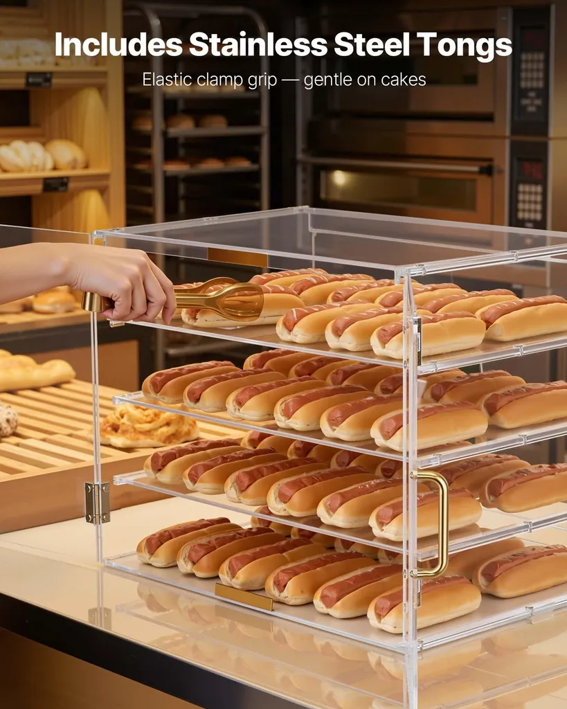 Présentoir à Beignets et Biscuits pour Buffet et Réception 4 Niveaux Pro