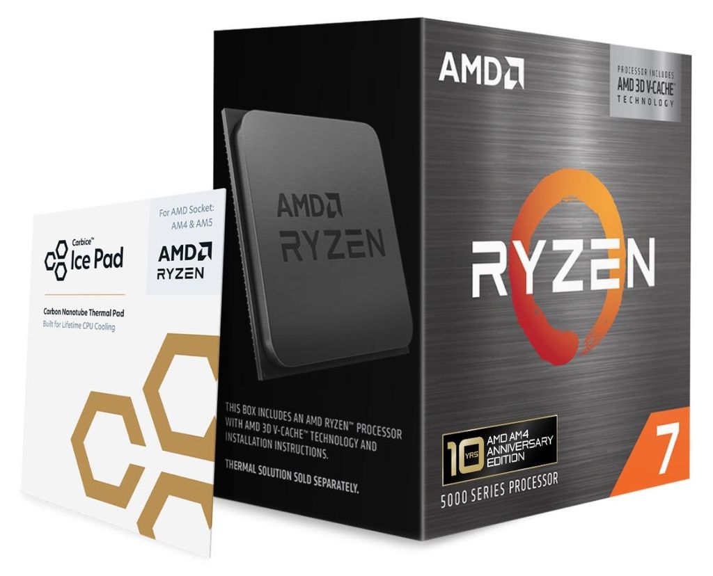 AMD Ryzen 7 5800X3D, AMD Ryzen™ 7, Sockel AM4, 7 nm, Box, Produktbild 