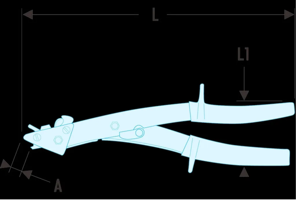 Grignoteuse Facom pour tôle avec tête orientable robuste - 3