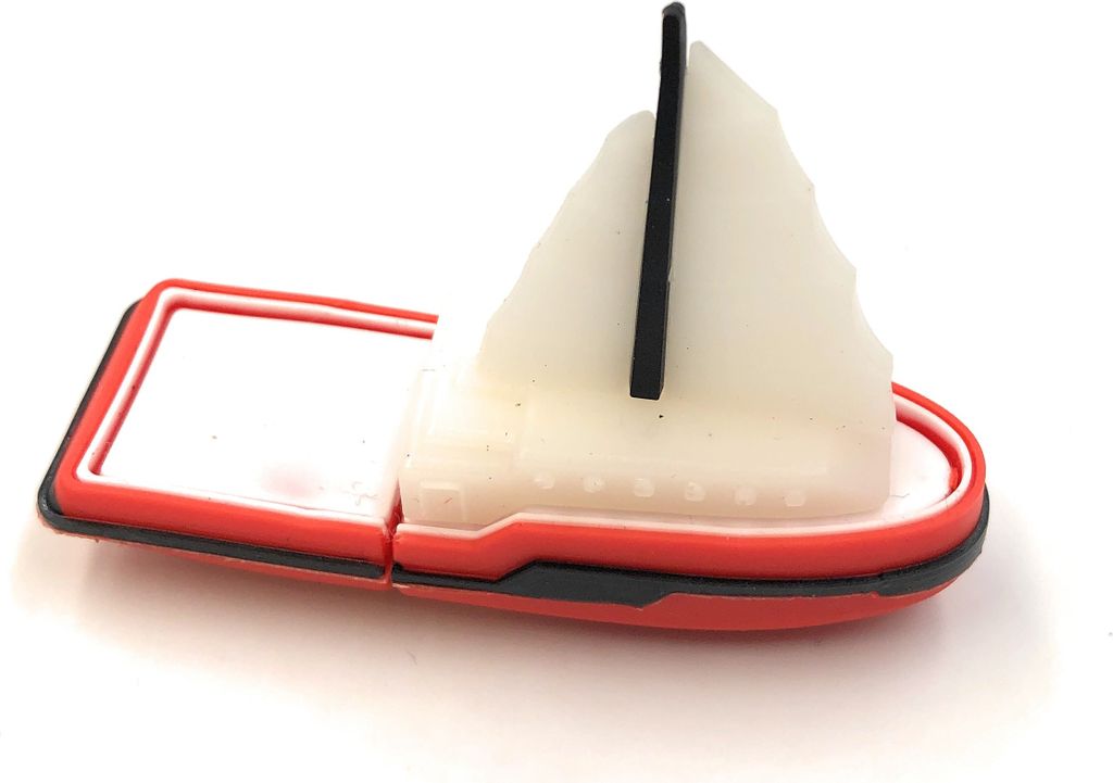 Onwomania Schiff Boot Segelboot in Rot Funny USB Stick 16 GB USB 3.0
