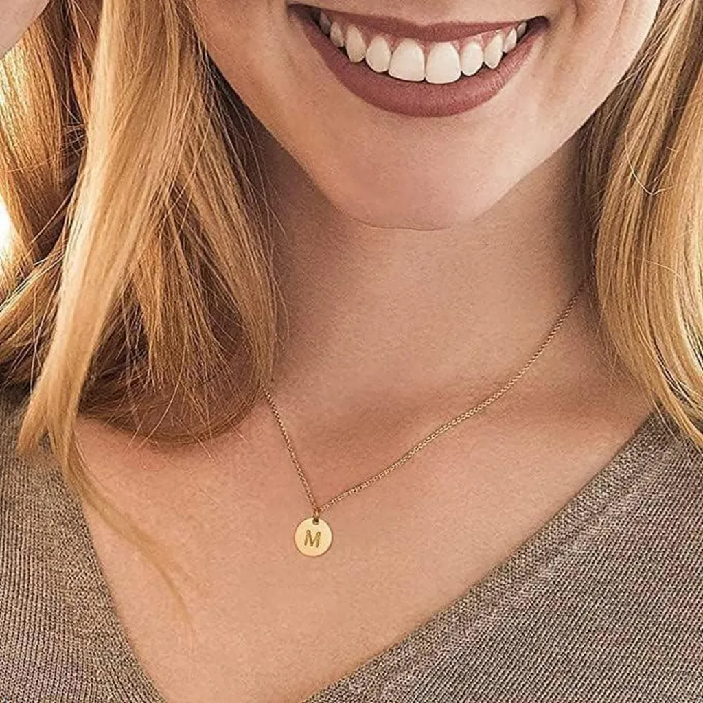 Collana Ciondolo 'alfabeto Italiano In Oro E Argento Regalo - Italy