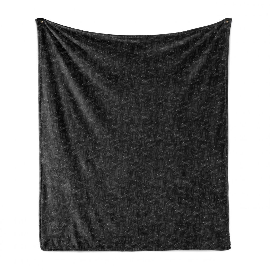 ABAKUHAUS Ski-Muster Weich Flanell Fleece Decke, Artikel Skifahren Themed, Gemütlicher Plüsch für den Innen- und Außenbereich, 125 x 175 cm, Ch...