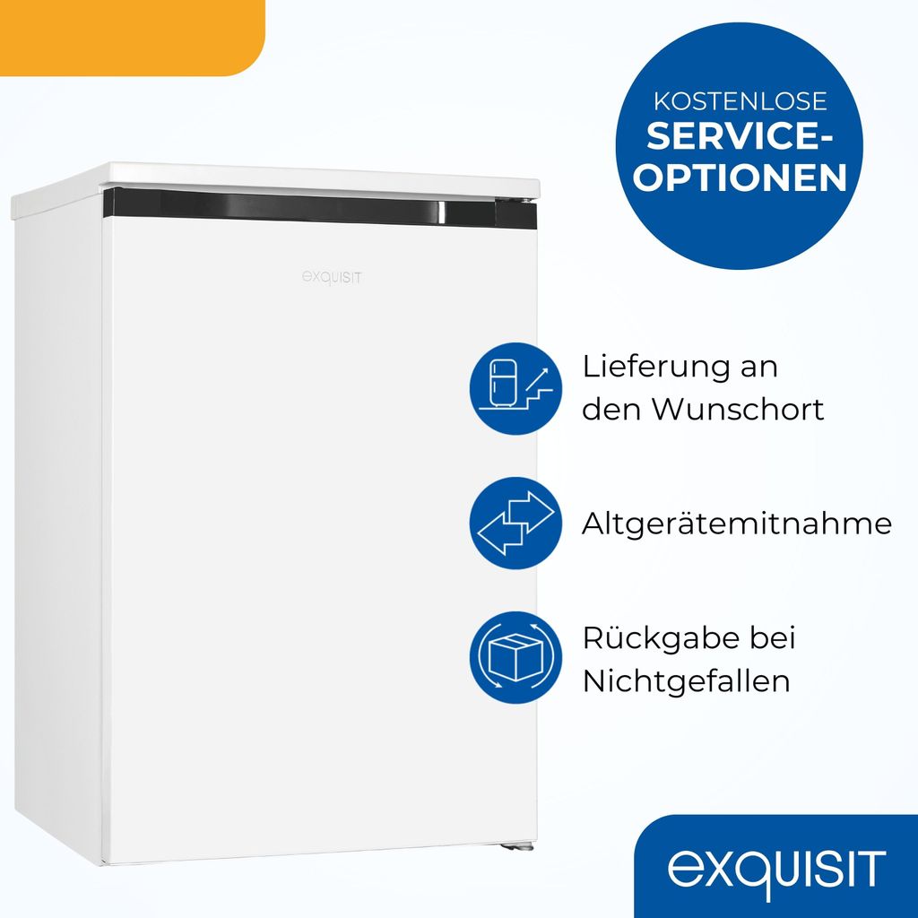 Exquisit Kühlschrank mit 4-Sterne-Gefrierfach, KS515-4-051C Produktbild 