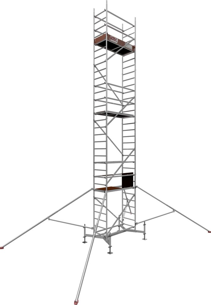 ALTEC Rollfix 900 | inkl. Fussplatten | Traverse ausziehbar | 4x Dreieckausleger | Rollgerüst