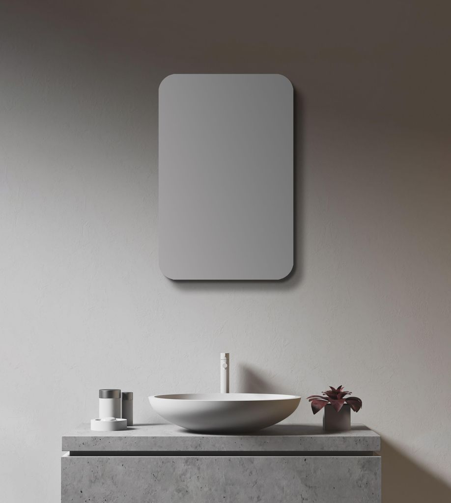 Koupelnová zrcadlová skříňka Talos Oval 40x60x10 cm - Obrázek produktu 