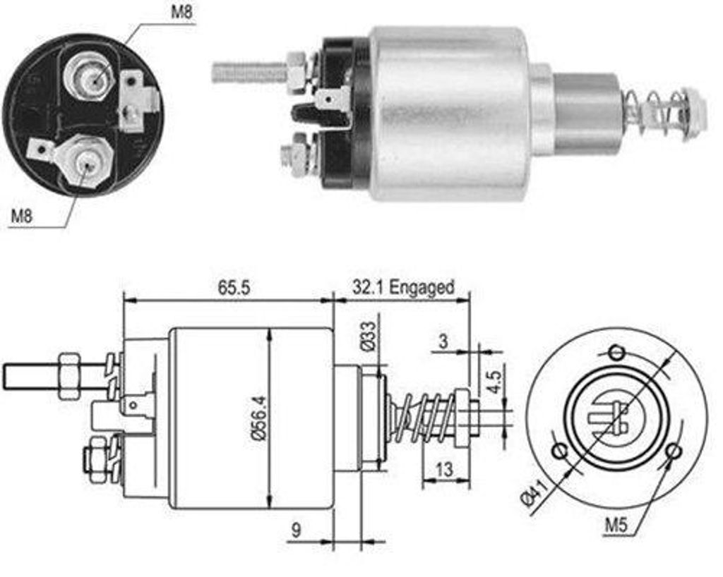 MAGNETI MARELLI Heckscheibenwischer + Arm Stück Hinten für BMW 1 Schrägheck (E87) 292mm