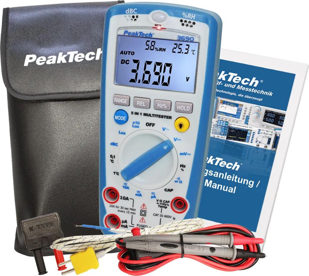 Multimètre PeakTech P 3690 : Solution Complète pour Mesures et Diagnostic - 13