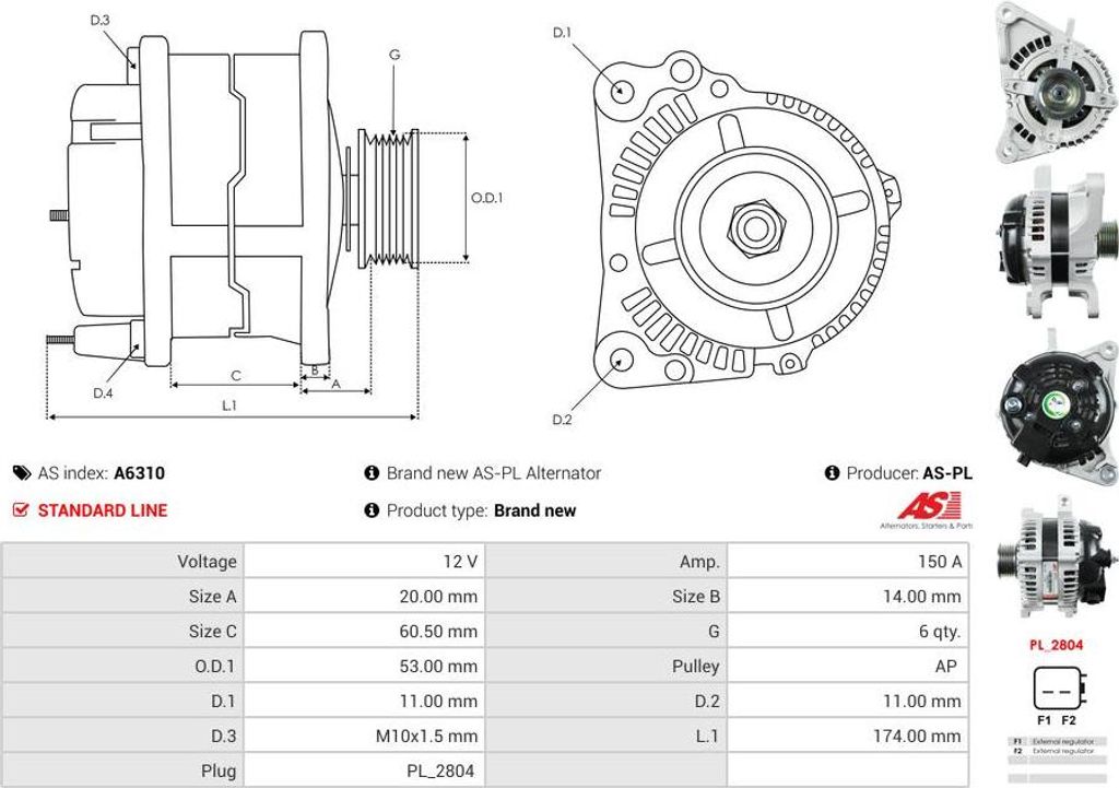 Lichtmaschine Jeep Commander 5.7