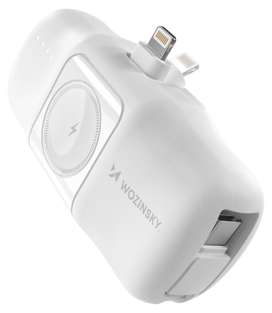 Wozinsky WF16-YLS, 5000 mAh, Draadloos opladen, 15 W, Wit Productafbeelding 