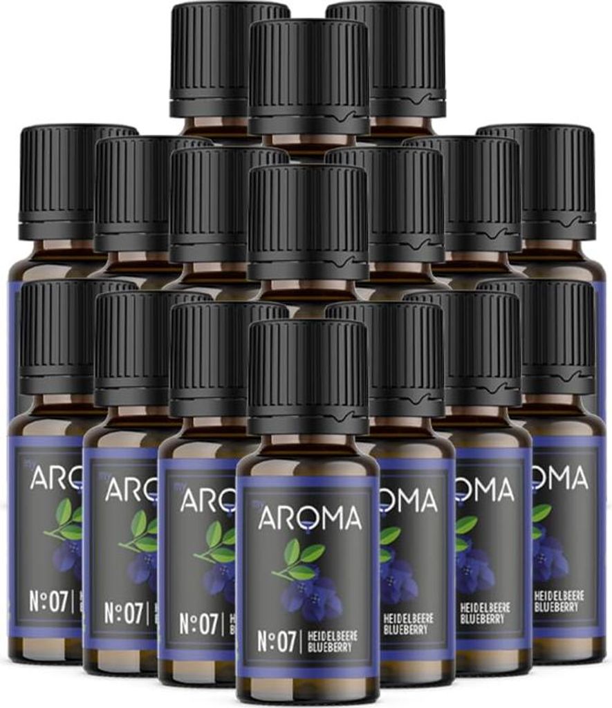 myAROMA Flavour Drops Heidelbeere 17x10ml – Zuckerfrei, Kalorienfrei & Vegan