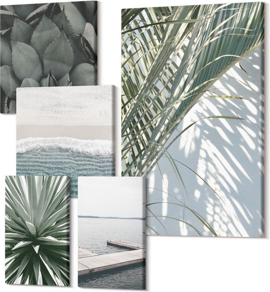 Leinwandbilder Mehrteilig 5-teilig – Modernes Design – Hochwertiger Polycanvas Kunstdruck – Wanddekoration & Wandkunst – Bilder für Zuhaus...