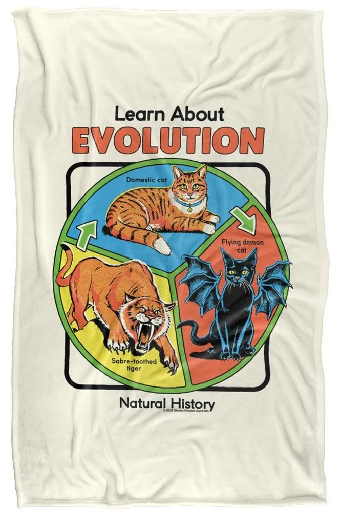 Couverture Steven Rhodes Learn About Evolution TV34436 Blanche 147x91cm - 3