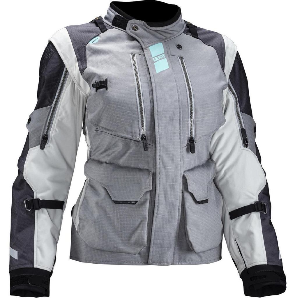 Leatt ADV Multitour 5.5 Damen Motorrad Textiljacke, dunkelgrau/hellgrau, S