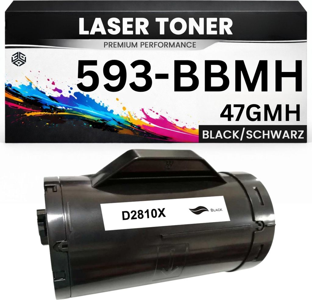 XXL Toner kits kompatibel für Dell 593-BBMH / 47GMH S2810dn/H815dw/S2815dn in Schwarz