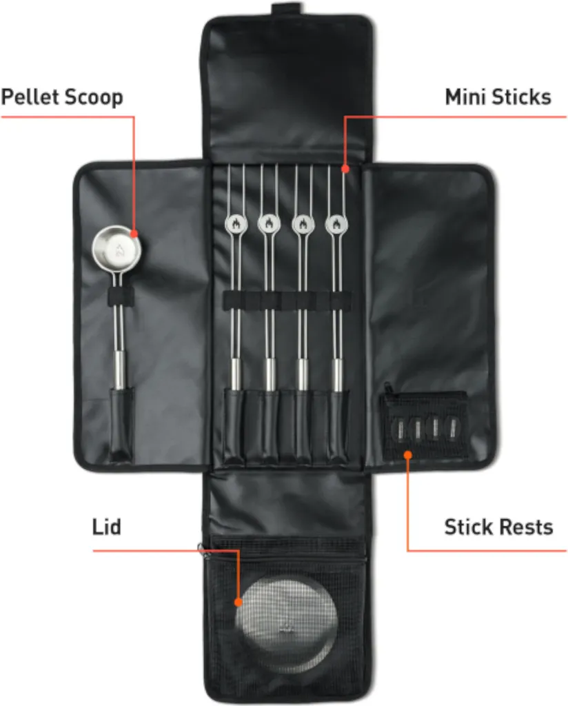 Kit accessoires pour brasero Mesa Solo Stove : ustensiles inox 4 pièces - 2