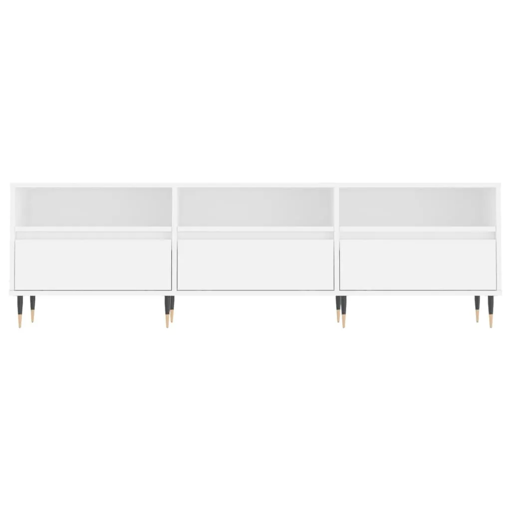 Mobile TV Bianco Elegante 150cm | Arredamento Soggiorno Legno Design - 5