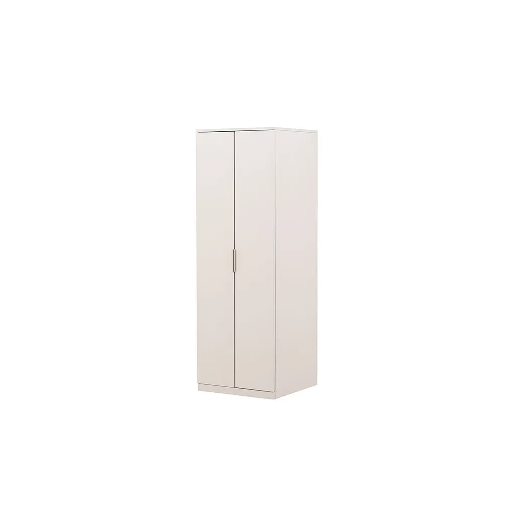 Armoire de rangement 2 portes beige pour organiser bureau et chambre