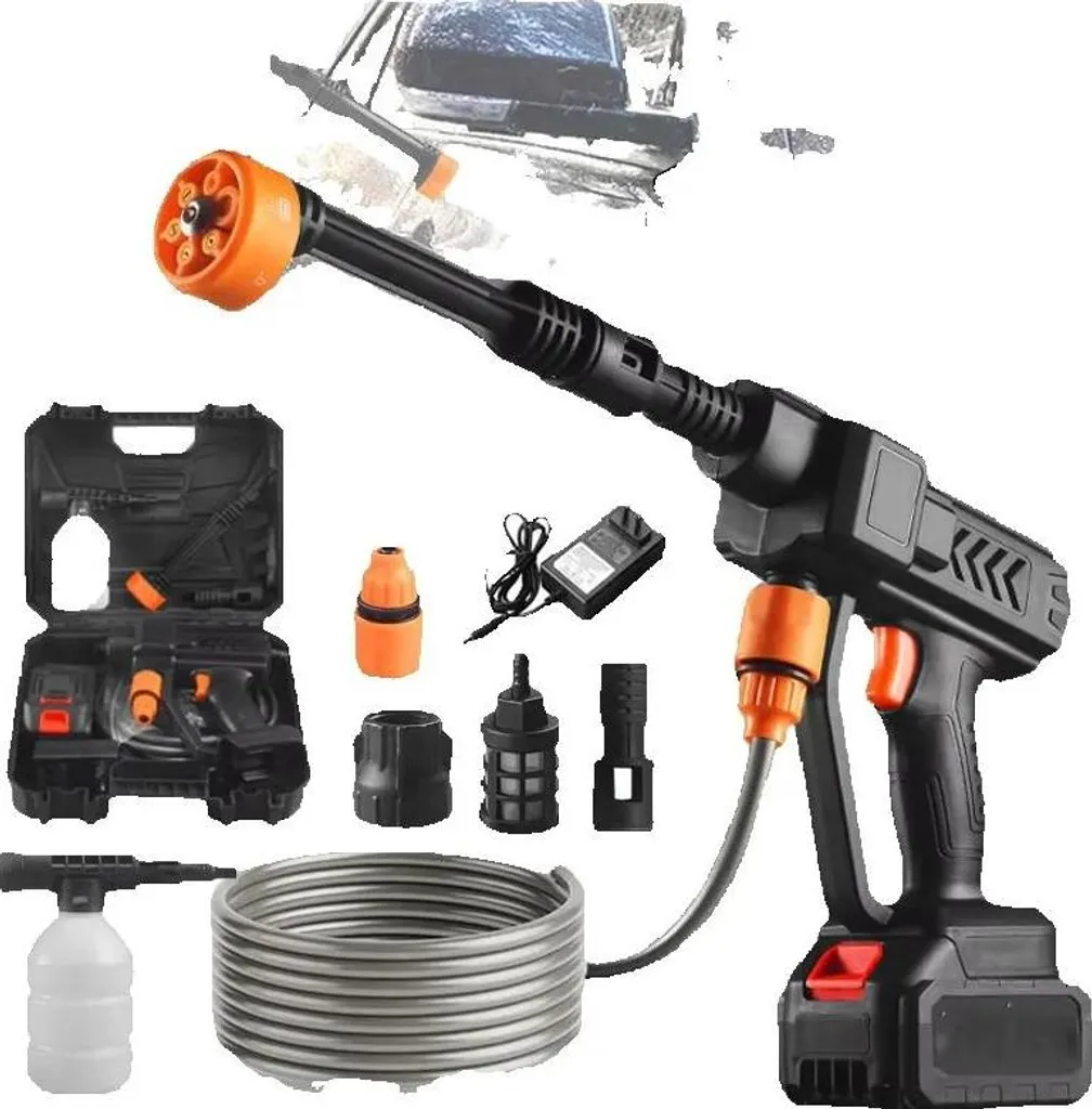 Pulitore Alta Pressione Senza Fili 60 Bar - 300W Con Batteria E