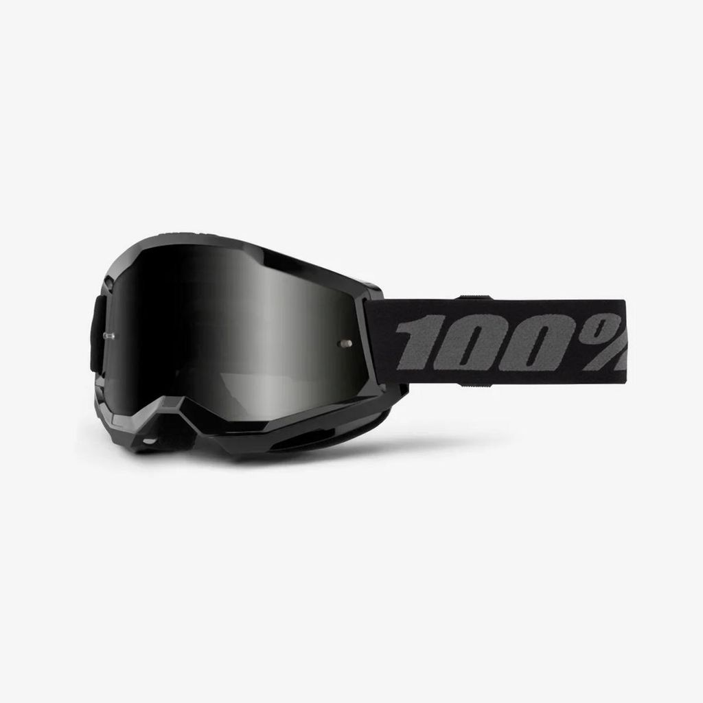 gogle 100percent Strata 2 Sand Offroad czarny ciemny dym Zdjęcie produktu 