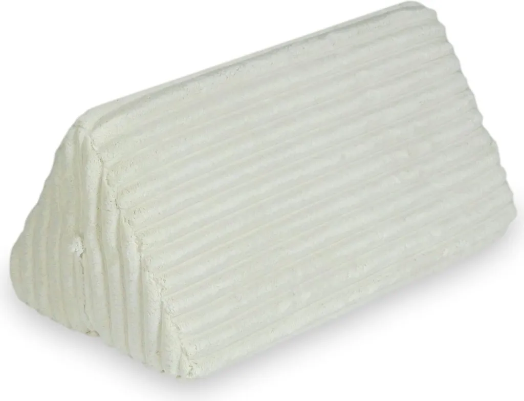Triangle de jeu beige gaufré pour banc modulable - Coussin de motricité