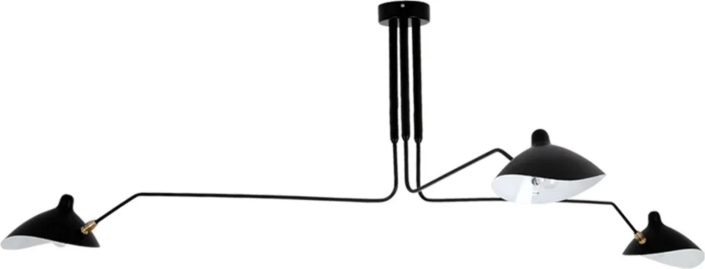 Suspension Noire 3 Lampes Toolight APP569-3C pour Salon et Salle à Manger