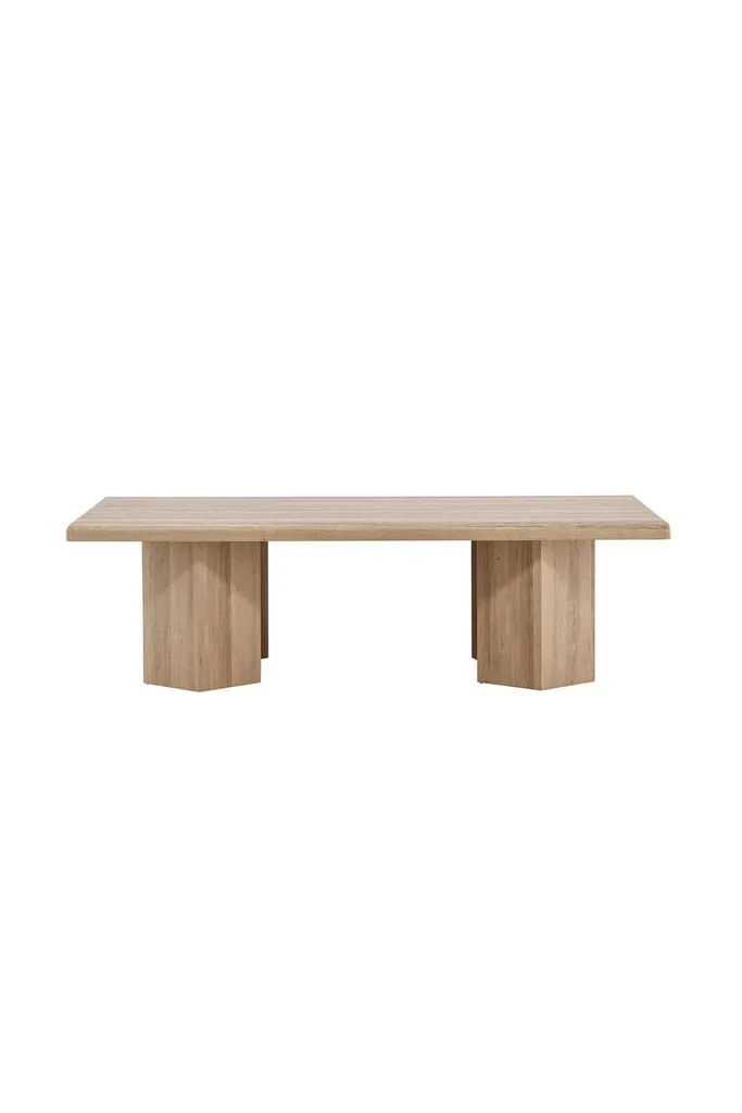 Table Basse de Salon Lillehammer - Meuble de Séjour Style Chêne Naturel