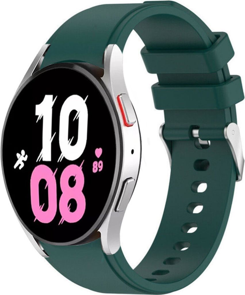 Strap-it Samsung Galaxy Watch 5 - 44mm Armband Silikon (Dunkelgrün)