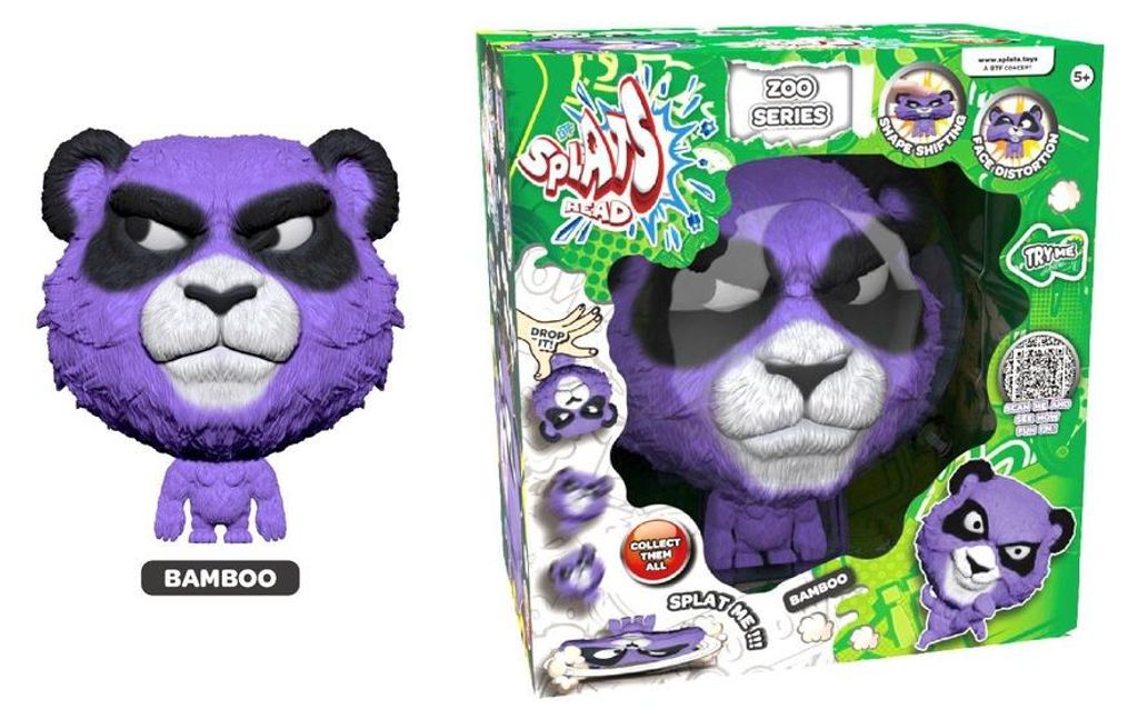 Spielfigur Splats Head Wolf lila 11 cm