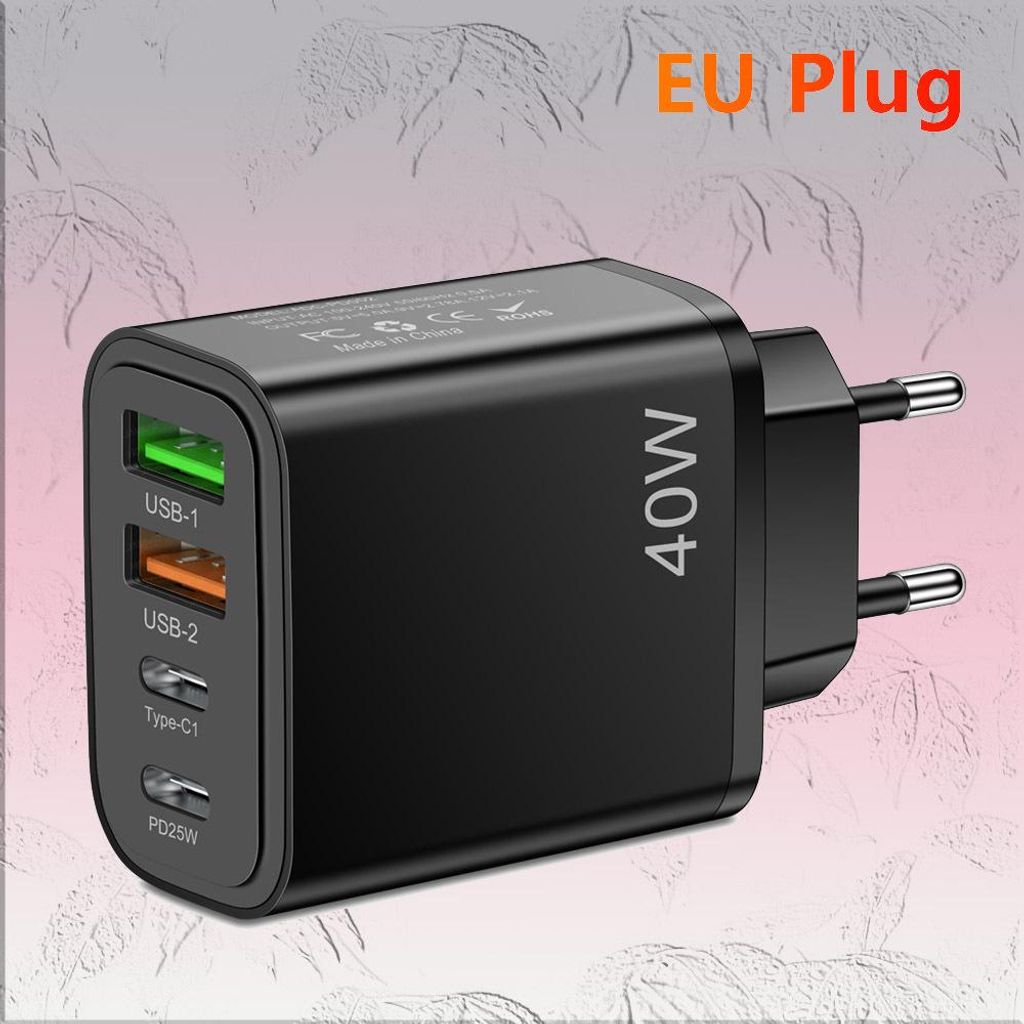 3USB+25W PD nabíjačka na mobilný telefón Štandardná 40W Obrázok produktu 