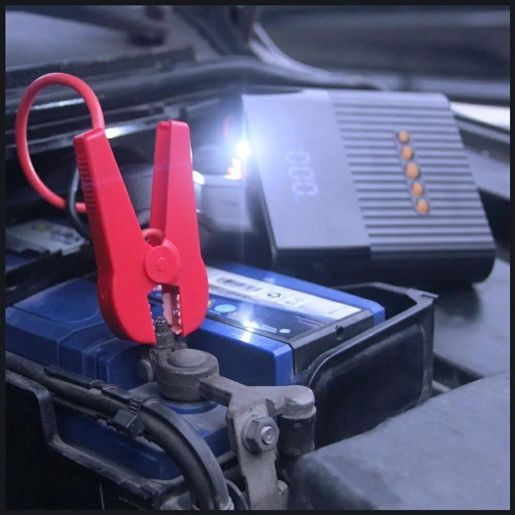 JumpStarter PitStop : Démarreur de Secours et Compresseur d'Urgence - 12