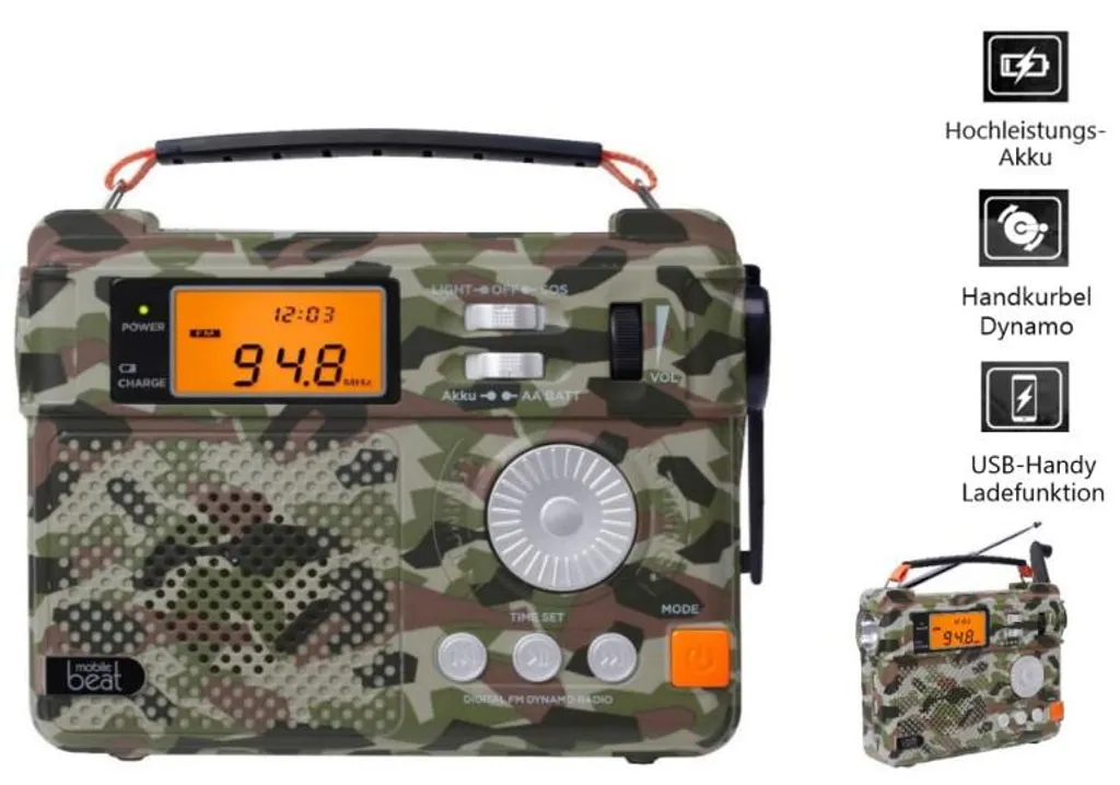 Radio portable FM de voyage Silva Schneider SOS 223 BT Bluetooth Nomade