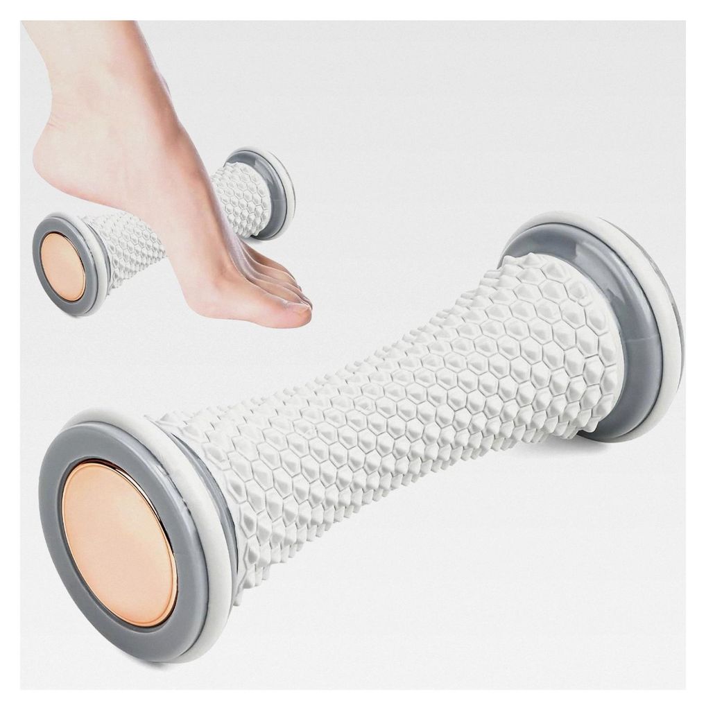 Fußmassagegerät, Fußmassageroller für Plantarfasziitis und Fußschmerzen, Stresslinderung und Neuropathie - Grau