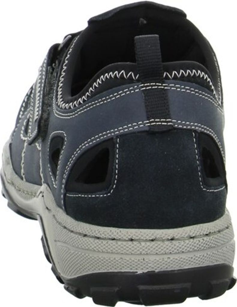 Rieker Herren Klett Halbschuh durchbrochen dunkelblau 44 Produktbild 14