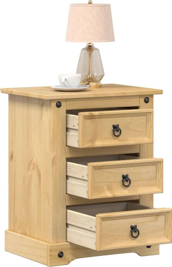 Noční stolek  53x39x66 cm z masivního borovicového dřeva Obrázek produktu 