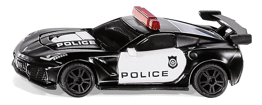 Siku 1545, Auto, Vormontiert, Chevrolet Corvette ZR1 Police, Junge, 3 Jahr(e), Schwarz, Weiß