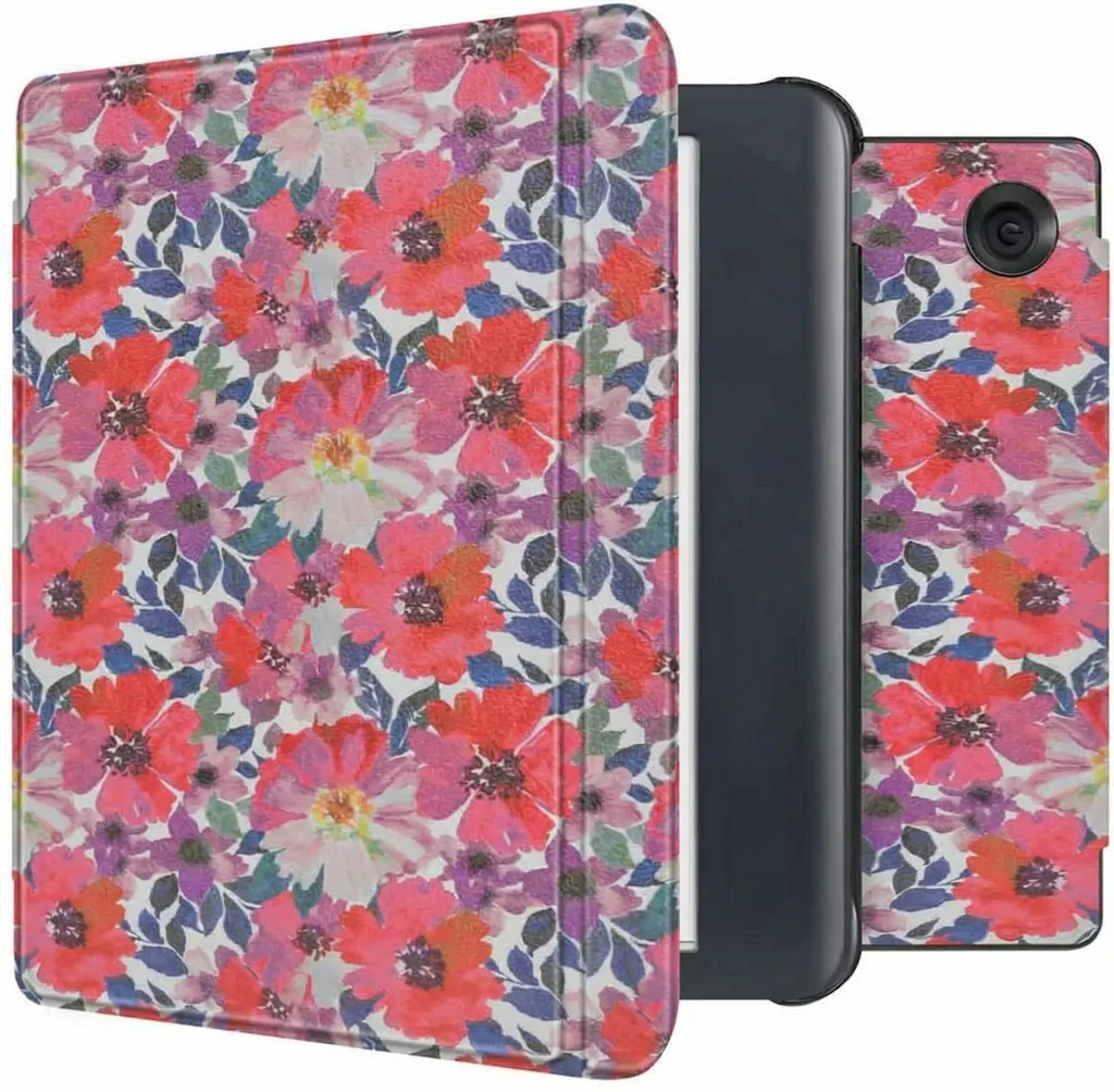 imoshion Sleepcover Kobo Libra Colour - Eleganza Floreale Sottile